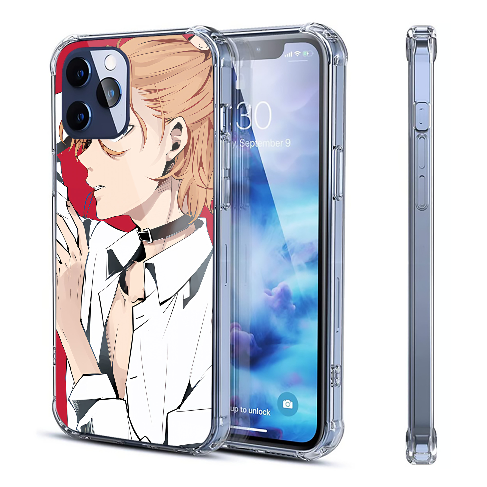 （画像用） 文豪ストレイドッグス Bungo Stray Dogs 【iPhone 12シリーズ対応】透明スマホケース（クリアソフトケース）